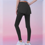 ♾️SHORT AND LONG LEGGING 2 IN 1 WITH POCKET TOMMY CONTROL FOR FITNESS WORKOUT, BLACK🖤♾️