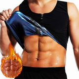 ♾️Men Sweat Sauna Vest Weight Loss Waist Trainer Zip Tops Neoprene Body Shaper♾️